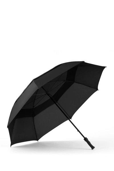 Shedrain Windjammer Vented Manual Golf Stick Umbrella In Black