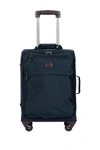 Bric's Luggage Bric's 25" Nylon Spinner Frame Luggage In Blue/dark Brown