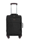 Bric's Luggage 25" Nylon Spinner Frame Luggage In Black With Brown