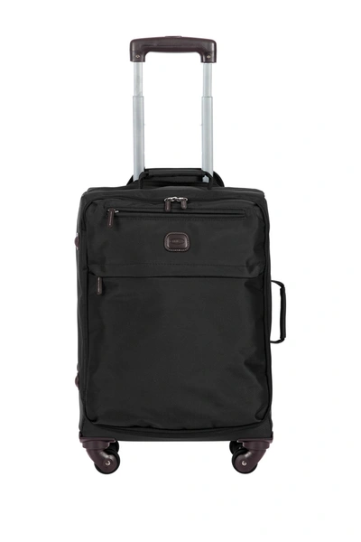 Bric's Luggage Bric's 25" Nylon Spinner Frame Luggage In Black With Brown