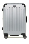 Kenneth Cole Reaction Renegade 24" Lightweight Hardside Expandable Spinner Luggage In Silver