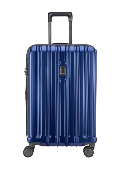 Delsey 25" Trolley Hardside Spinner Suitcase In Bllue