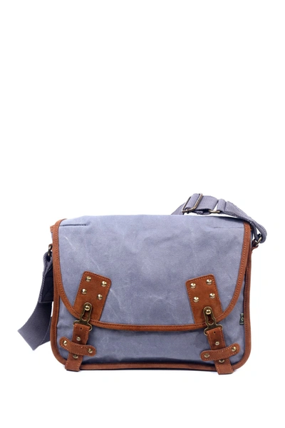 Tsd Dolphin Studded Messenger Bag In Grey