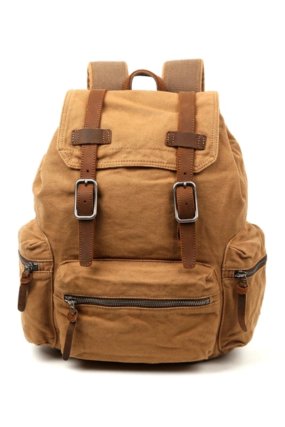 Tsd Silent Trail Canvas Backpack In Camel | ModeSens display picture 1