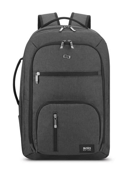 Solo New York Solo Grand Travel Tsa Backpack In Grey