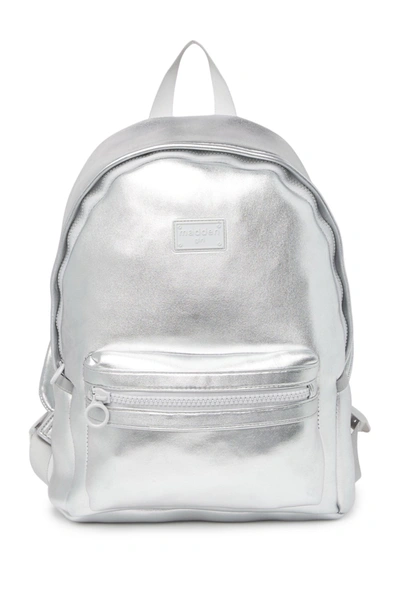Madden Girl Neoprene Full Size Backpack In Silver