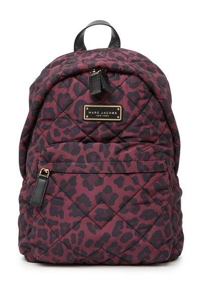 Marc Jacobs Leopard Quilted Backpack Marc Jacobs Quilted Nylon Backpack in Natural Leopard  main image 3