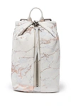 Aimee Kestenberg Tamitha Leather Backpack In Light Rose Gold Marb