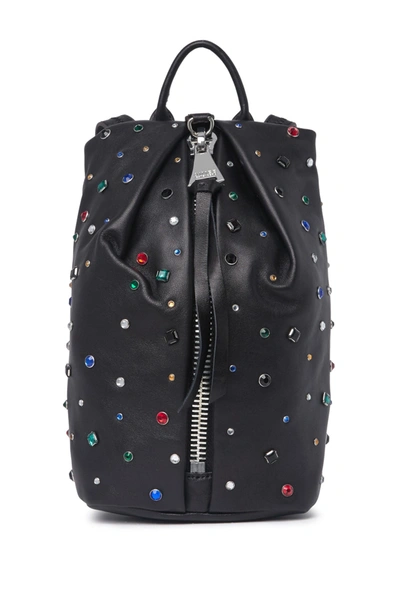 Aimee Kestenberg Tamitha Novelty Leather & Genuine Calf Hair Mini Backpack In Jeweled