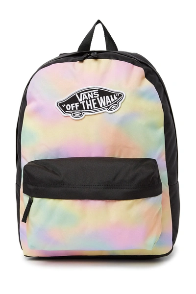 Vans Realm Tie Dye Patterned Backpack In Aura Wash