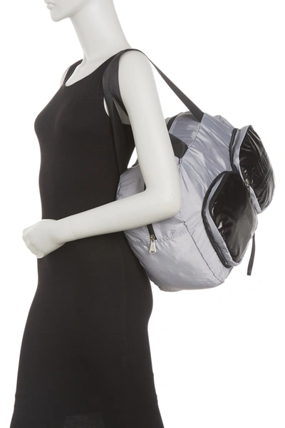 Aimee Kestenberg Packable Tote In Grey Nylon