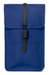 Rains Waterproof Backpack In Klein Blue