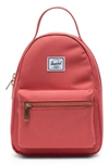 Herschel Supply Co Nova Mini Backpack In Mineral Red