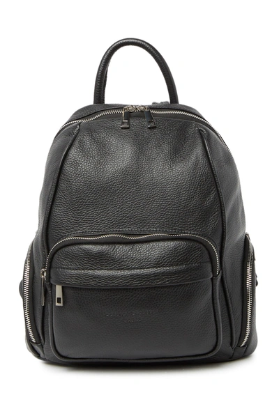 Maison Heritage Leather Backpack In Black