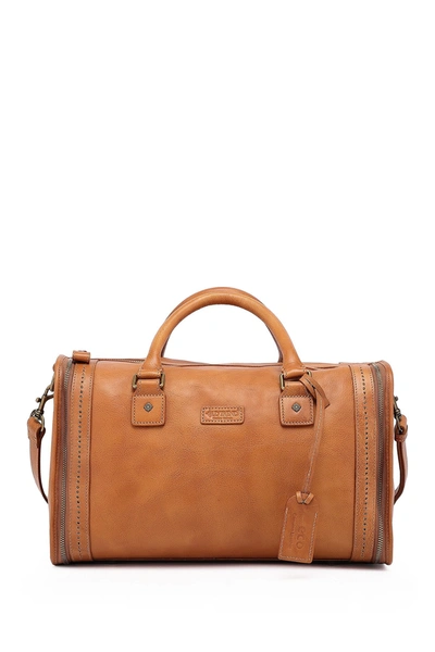 Old Trend Cambria Leather Satchel Bag In Chestnut