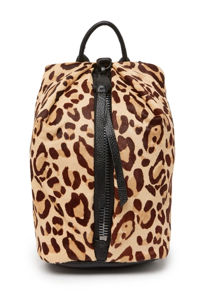 Aimee Kestenberg Tamitha Novelty Leather & Genuine Calf Hair Mini Backpack In Jungle Leopard Haircalf