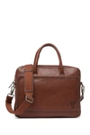 Frye Leather Briefcase In Cognac