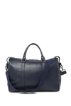 Maison Heritage Sac Leather Weekend Bag In Navy