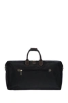 Bric's Luggage 22" Nylon Duffle Bag In Black With Brown