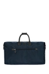 Bric's Luggage 22" Nylon Duffle Bag In Navy With Brown