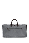 Bric's Luggage 22" Nylon Duffle Bag In Grey With Brown