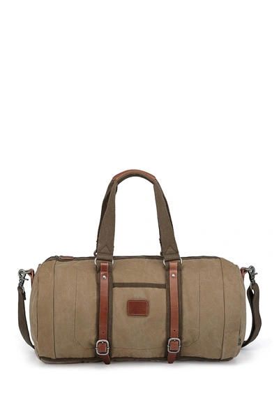 Tsd Forest Canvas Weekend Bag In Olive