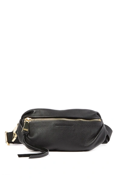 Aimee Kestenberg Milan Leather Belt Bag In Black W Gold