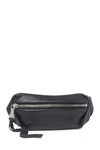 Aimee Kestenberg Milan Leather Belt Bag In Black With Silver