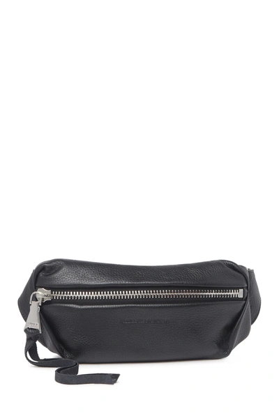 Aimee Kestenberg Milan Leather Belt Bag In Black With Silver