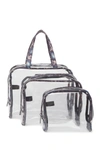 Aimee Kestenberg Chloe Transparent Tote Set In Pop Snake W/ Gunmeta