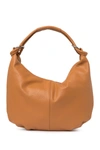 Giulia Massari Top Handle Leather Shoulder Bag In Cognac