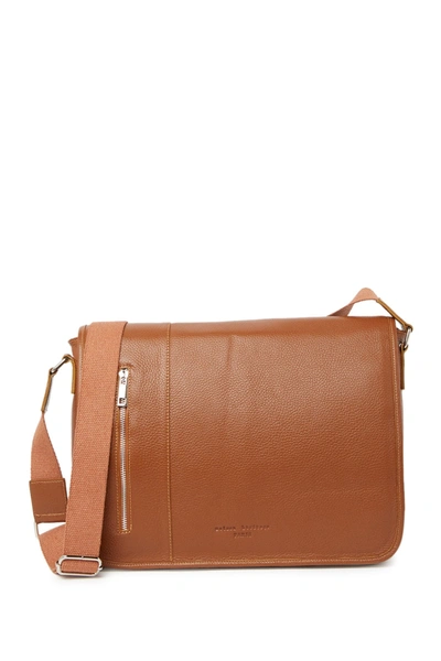 Maison Heritage Leather Shoulder Bag In Brown