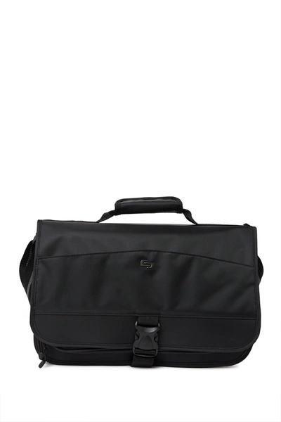 Solo New York Solo Conquer Expandable Messenger In Black