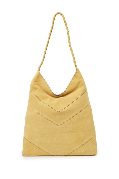 Frye Caden Suede Hobo In Sunflower