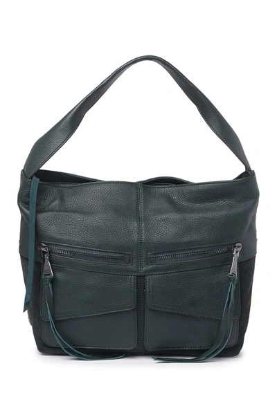 Aimee Kestenberg Road Trip Leather Hobo Bag In Majestic Green