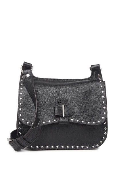 Aimee Kestenberg Happy Hour Studded Leather Saddle Bag In Black