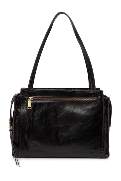 Hobo Affinity Leather Shoulder Bag In Black