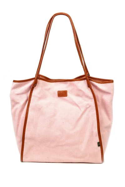 Tsd Pine Hills Canvas Tote Bag In Pink