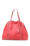 Old Trend Birch Leather Tote Bag In Coral