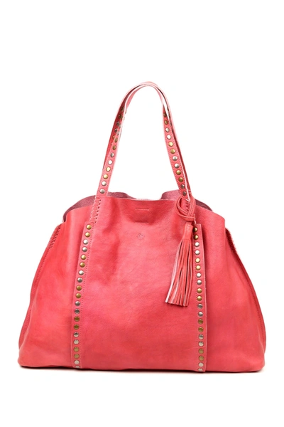Old Trend Birch Leather Tote Bag In Coral