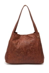 American Leather Co. Liberty Shopper Bag In Brandy Tooled