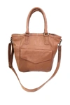 Day & Mood Christina Leather Tote Bag In Desert Sand