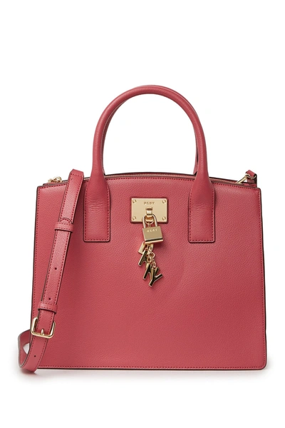 Dkny Elissa Leather Tote Bag In Pink
