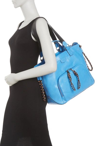 Aimee Kestenberg Sky High Leather Tote Bag In Sky Blue