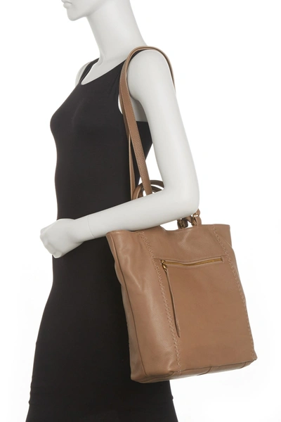 Hobo Ballad Leather Tote In Graystone