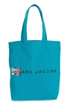 Marc Jacobs Mtv Canvas Tote In Turquoise Multi