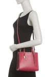 Marc Jacobs Mini Grind Coated Leather Tote In Radish
