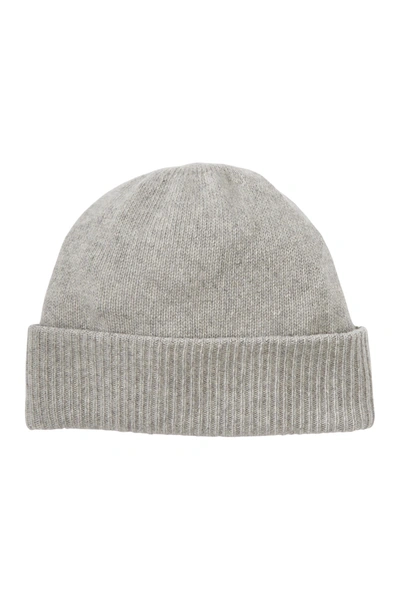 Portolano Cashmere Rib Hat In Lt Ht Grey