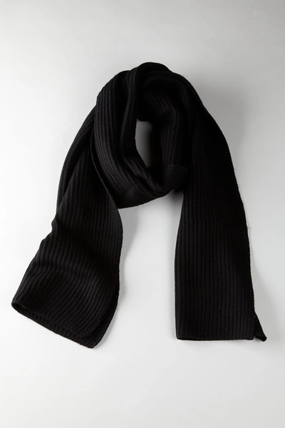 Portolano Merino Scarf In Black