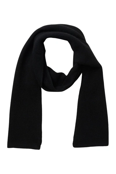 Portolano Solid Cashmere Scarf In Black
